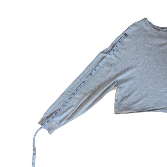 Garage Light Grey Soft Long Sleeve Top Women Size Medium - Picture 10 of 11